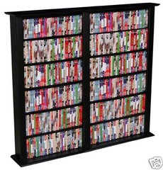 Wall Tower DVD CD Rack For Storage 928 CD 468 DVD – Black, Oak, Cherry, Walnut