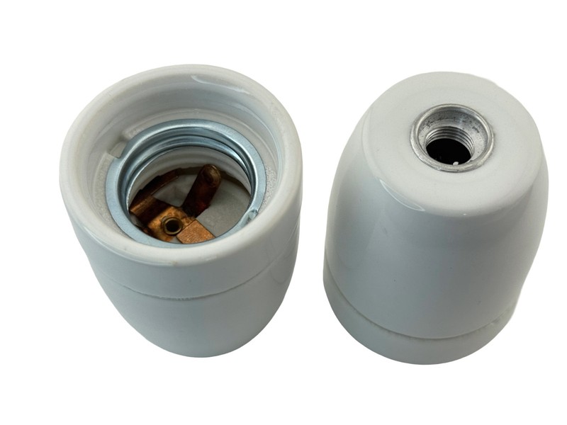 Rebaydo 2pcs E26/E27 Ceramic Socket with Hidden Screw Terminals gallery