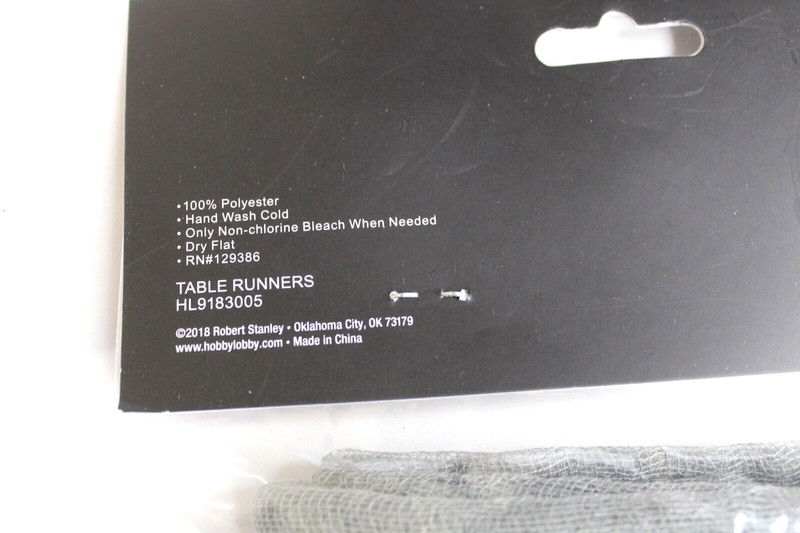 Robert Stanley Home Collection Table Runner 18in X 288in Gray A Rustic Touch gallery