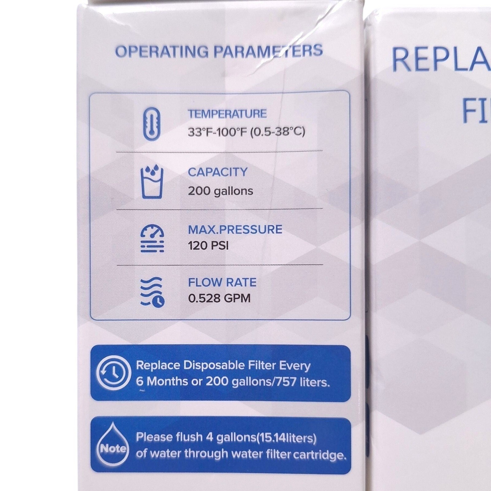 3 Pack PWF-1 Water Filter for Frigidaire FPPWFU01 EPPWFU01 Refrigerator 200Gal gallery