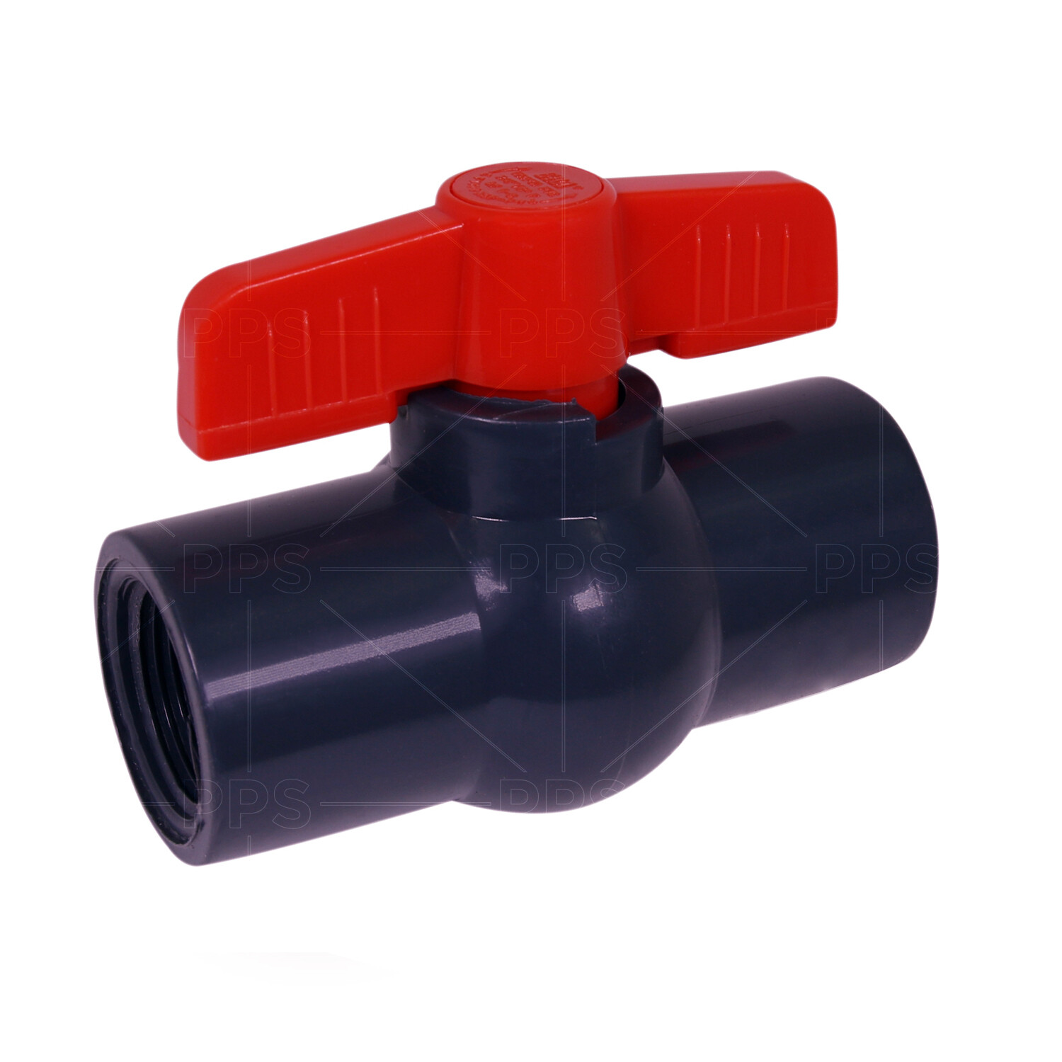1/2 - 4 in. Gray Plastic Red T-Handle Threaded FIP PVC Ball Valve Ideal 80 Pipe gallery