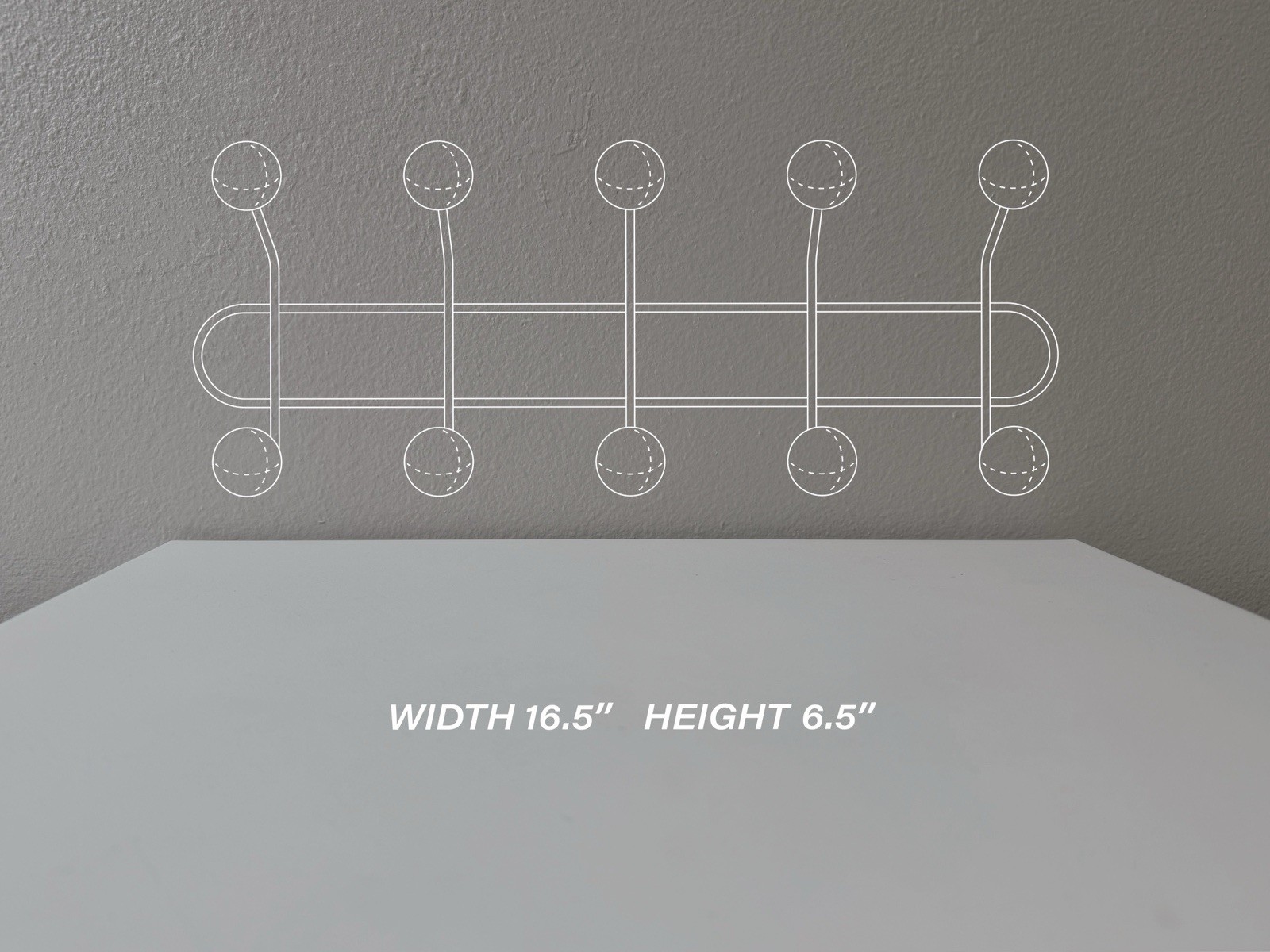 Mid Century Modern Metal Coat Rack Wall Hooks Entryway Organizer Minimalist gallery