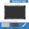 90% Shade Coverage Garden Tarpaulin - 8 * 16ft Breathable 2.4*4.8M/8*16FT Black gallery