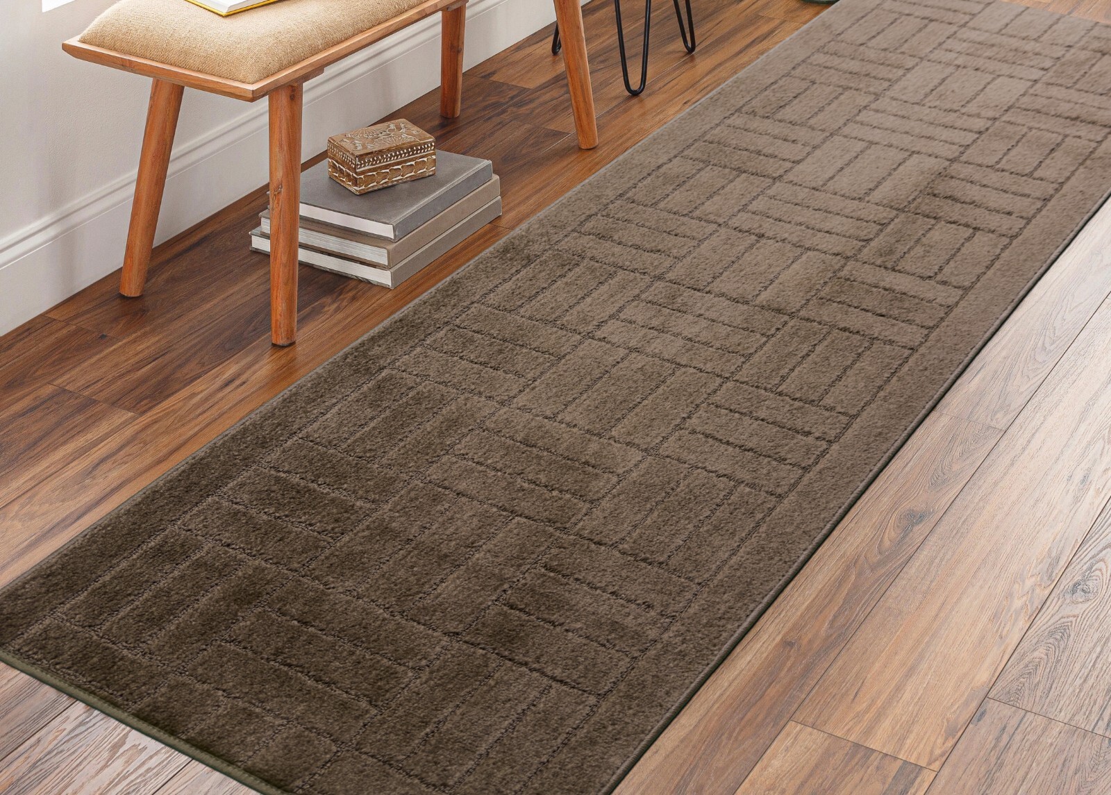 Non-slip, Machine Washable, Hallway, Kitchen Runner Rug, Your Choice of Length gallery