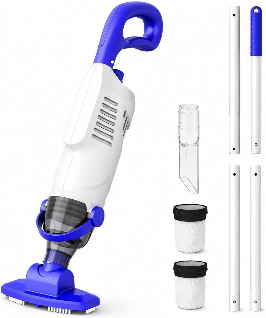 2026 Upgraded Cordless Handheld Pool Vacuum, 3800L/H Strong Suction Spa Vacuum w gallery