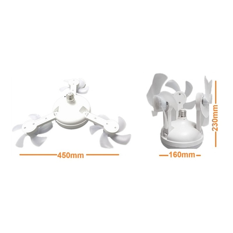 Ceiling Fan with Light& Remote E26 E27 3 Speeds 3Colors 2 Timers Quiet Foldable gallery