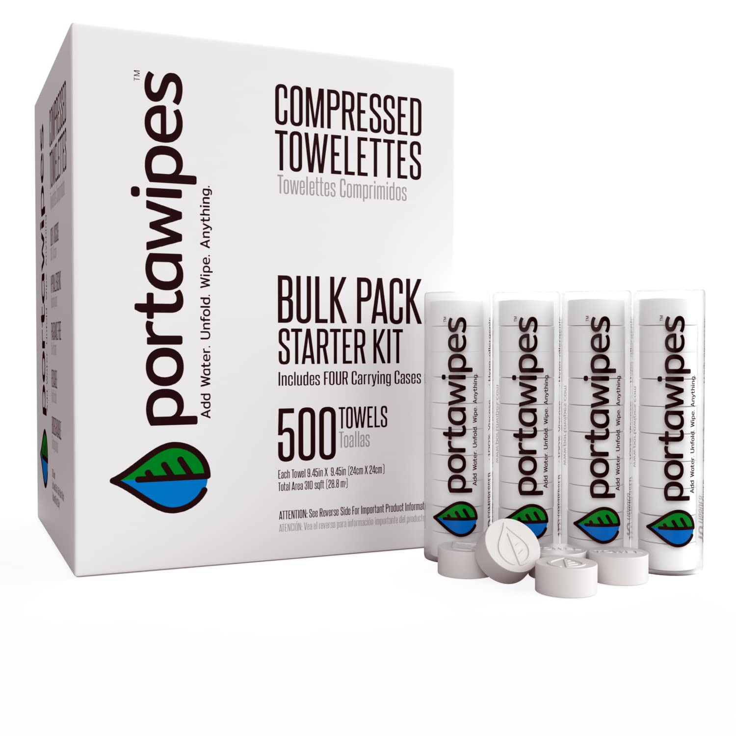 Coin Tissues 500 Pack with 4 Carrying Cases Toilet Paper Tablets Wipes Soft gallery