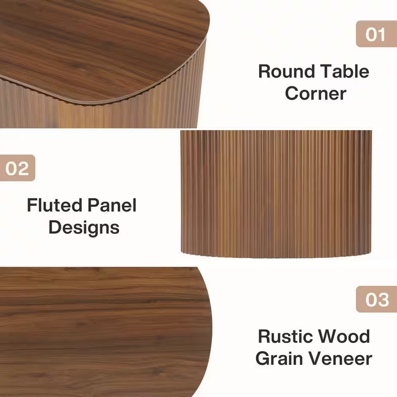 Allan 47.2 In. Brown Rectangle Engineered Wood Coffee Table with Lift Top and Hi gallery