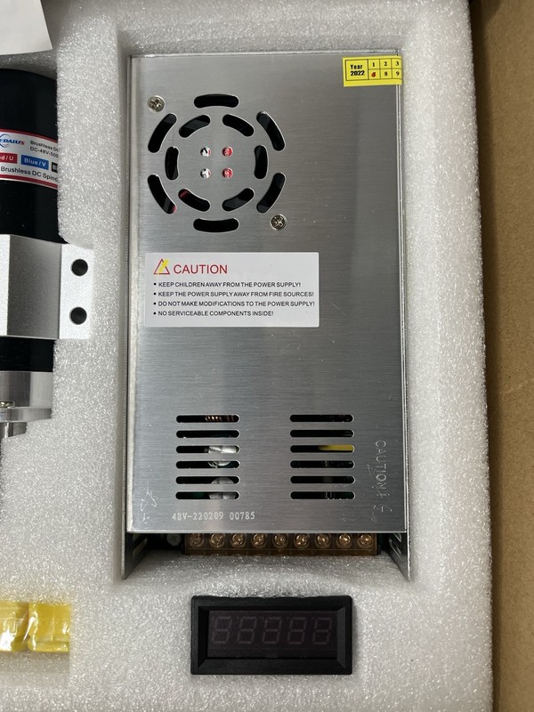 Daedalus CNC Brushless Spindle Motor Kit, 500w, ER16, 48V DC, 12000RPM NEW gallery