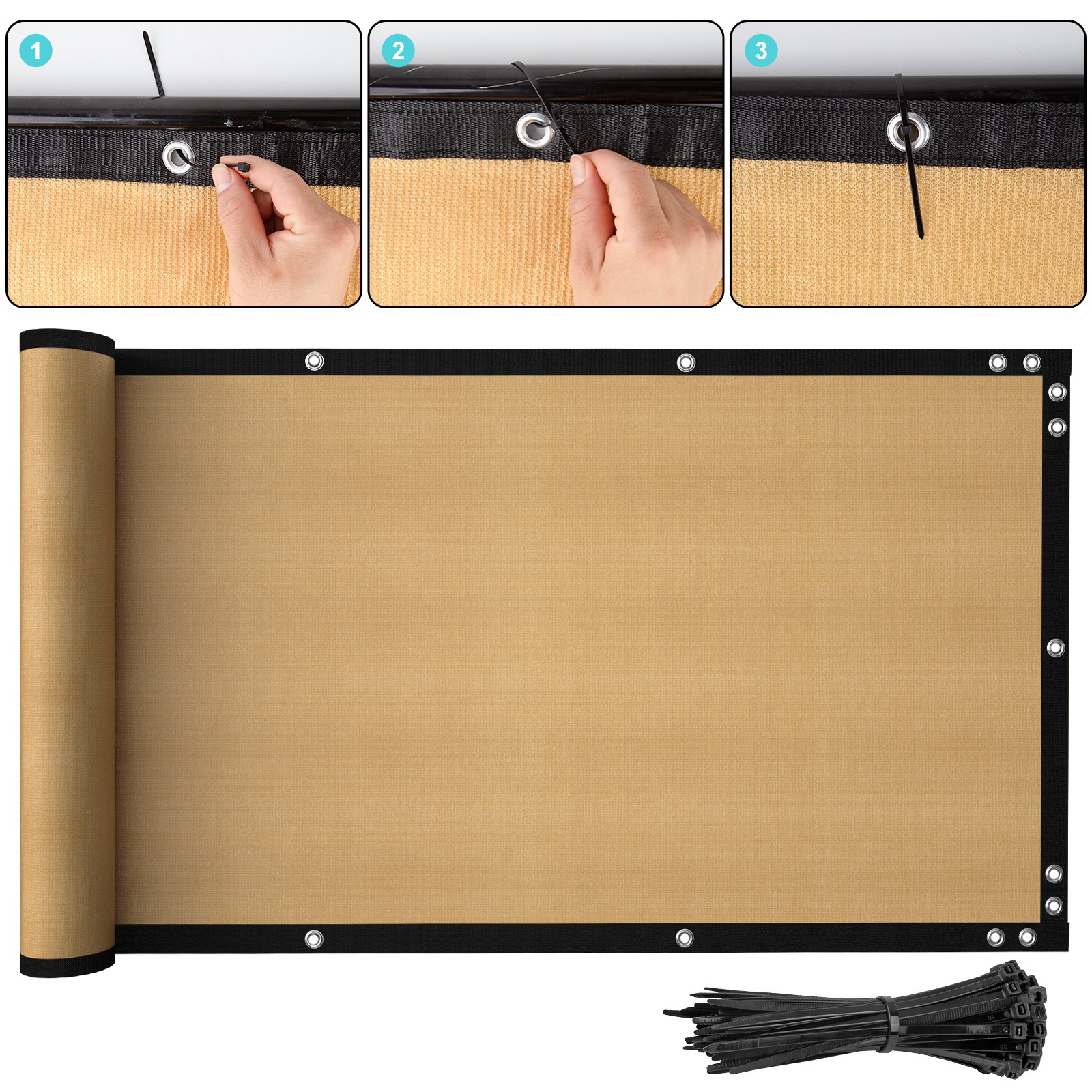 3' 4' 5' 6' 8' x50' Privacy Fence Screen Windscreen Garden Yard Mesh Shade Cover gallery