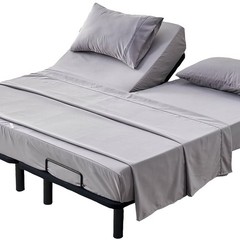 Split Top King Sheet Set Adjustable Bed 4 Piece Kingnex 28-30 Deep Pocket