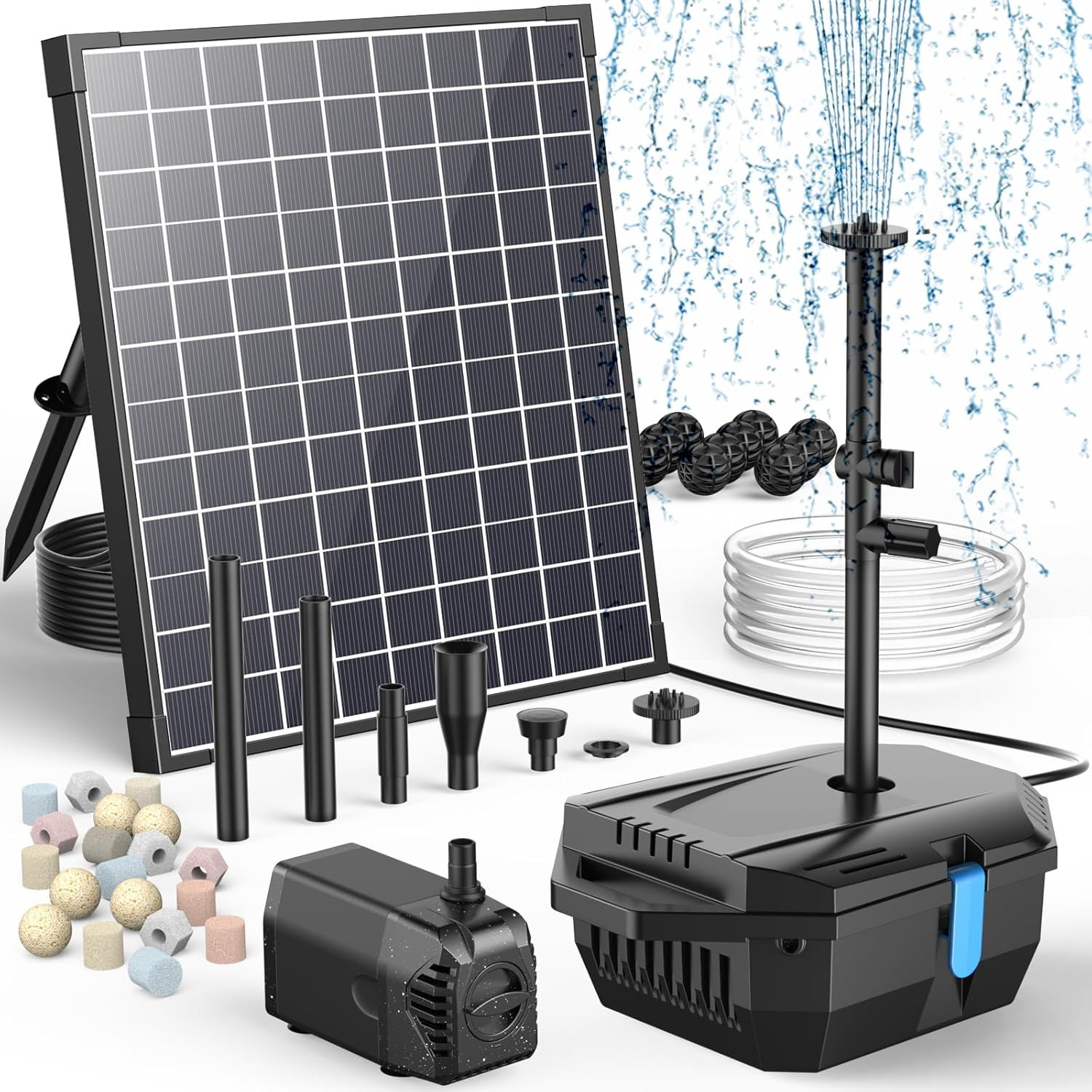 25W Solar Pond Pump with Filter Kit for Garden Waterfalls and Fountains gallery
