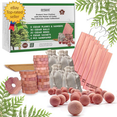 61 Pack Cedar Blocks, Sachets, Rings, Balls – Stop Clothes Damage – the Ultimate