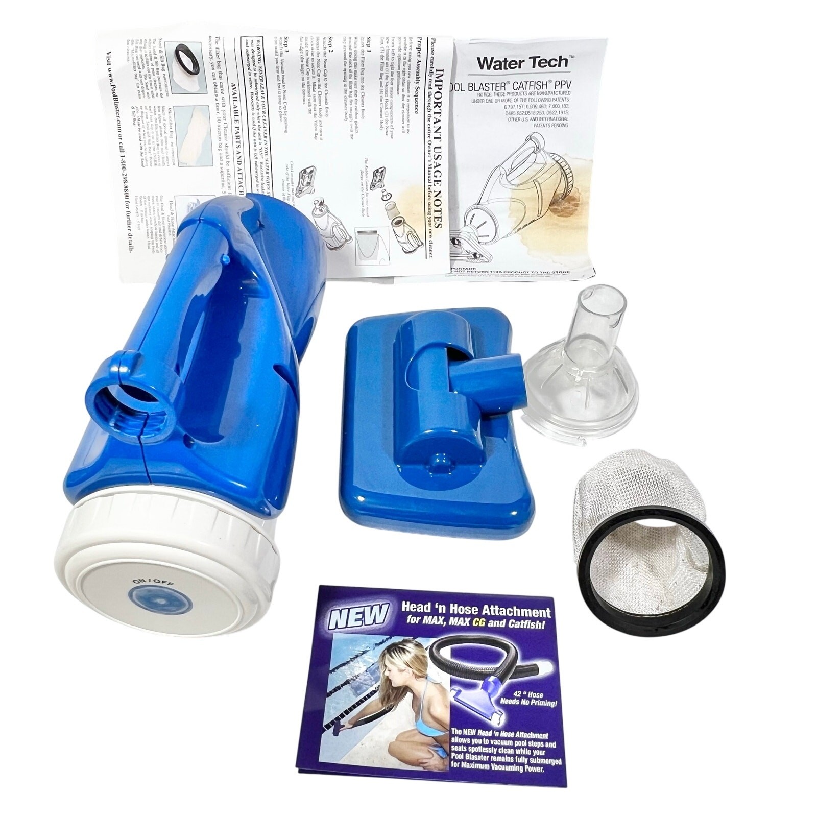 Pool Blaster Catfish Pool Spa Vacuum Cleaner Cordless Water Tech Battery Powered gallery