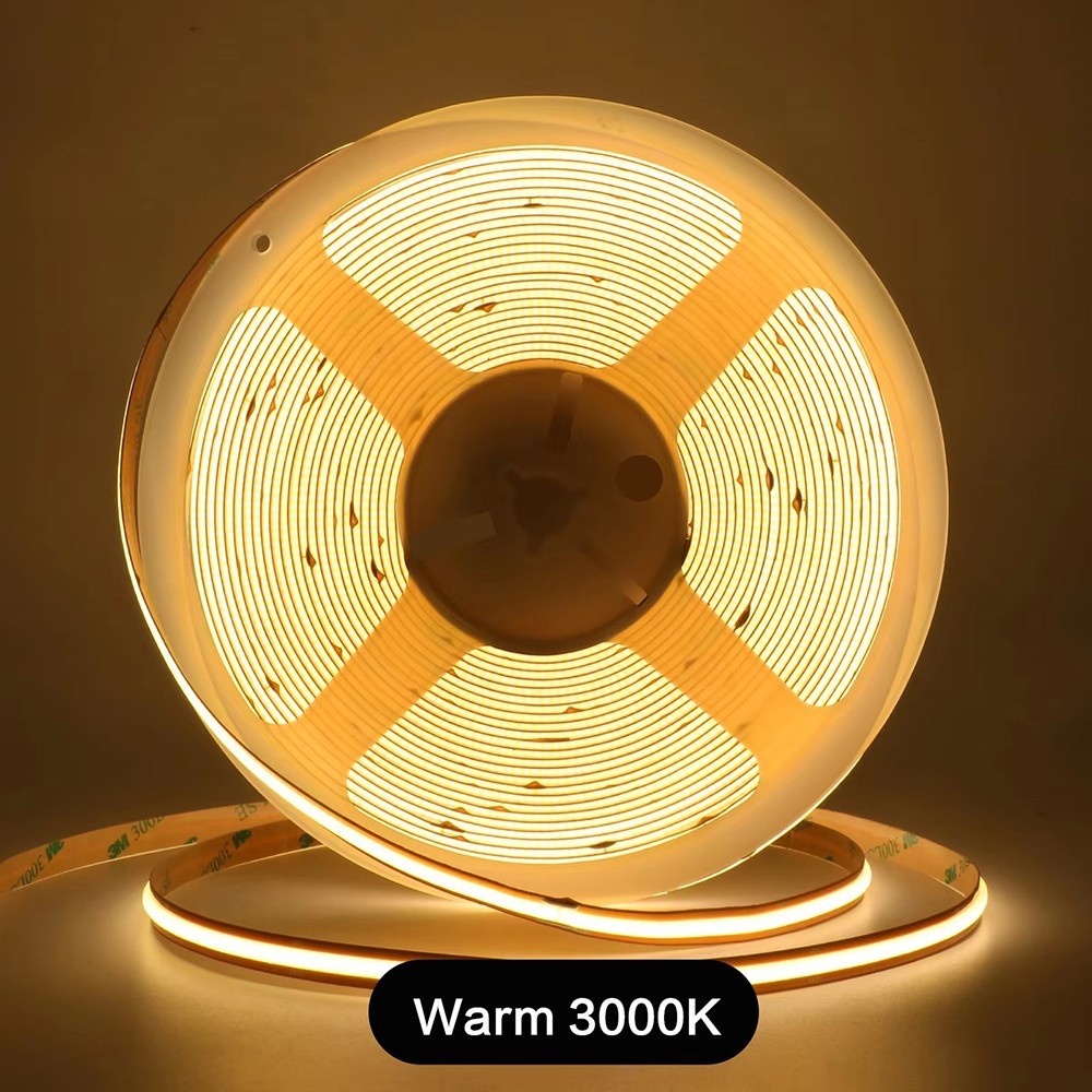 COB LED Strip Light 12V 24V Cut Free Flexible Tape 528 LEDs Linear Lighting gallery