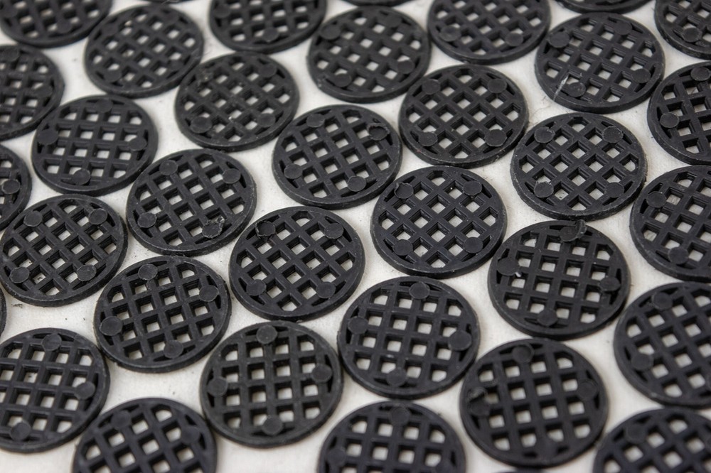 Black Round Plastic Drainage Mesh/Screen/Net for Potted Plant, Bonsai Pot 1"x 1"