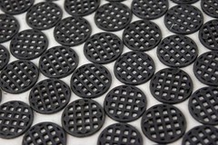 Black Round Plastic Drainage Mesh/Screen/Net for Potted Plant, Bonsai Pot 1″x 1″
