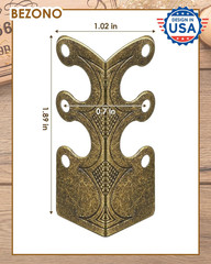 14 Pcs Solid Brass Corner Protectors Baseboard Furniture Vintage Style Skirting