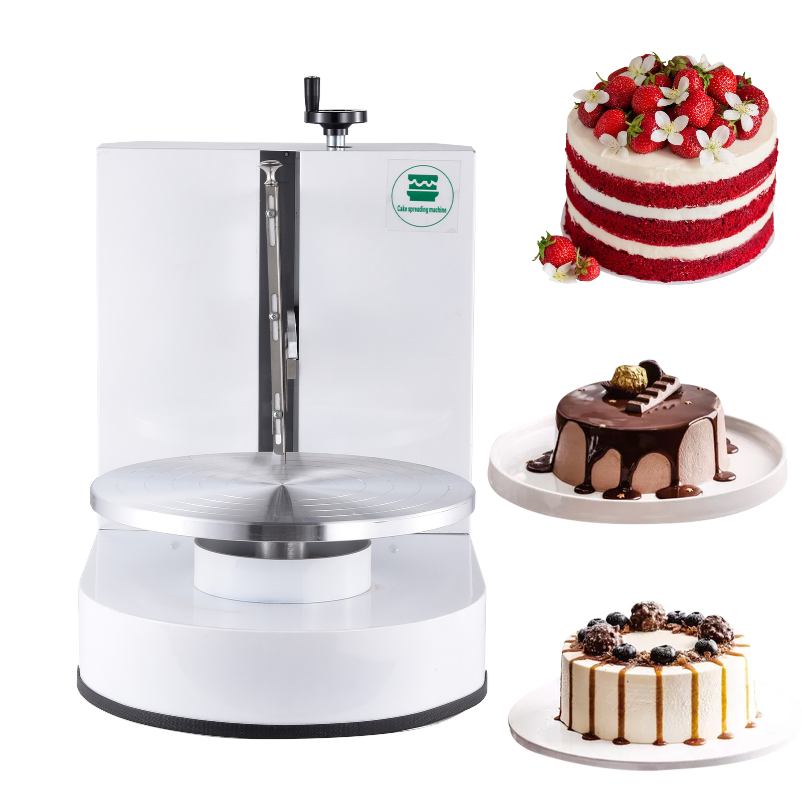 4-12" Cake Cream Decorating Machine Cake Spreading Frosting Smearing Machine gallery