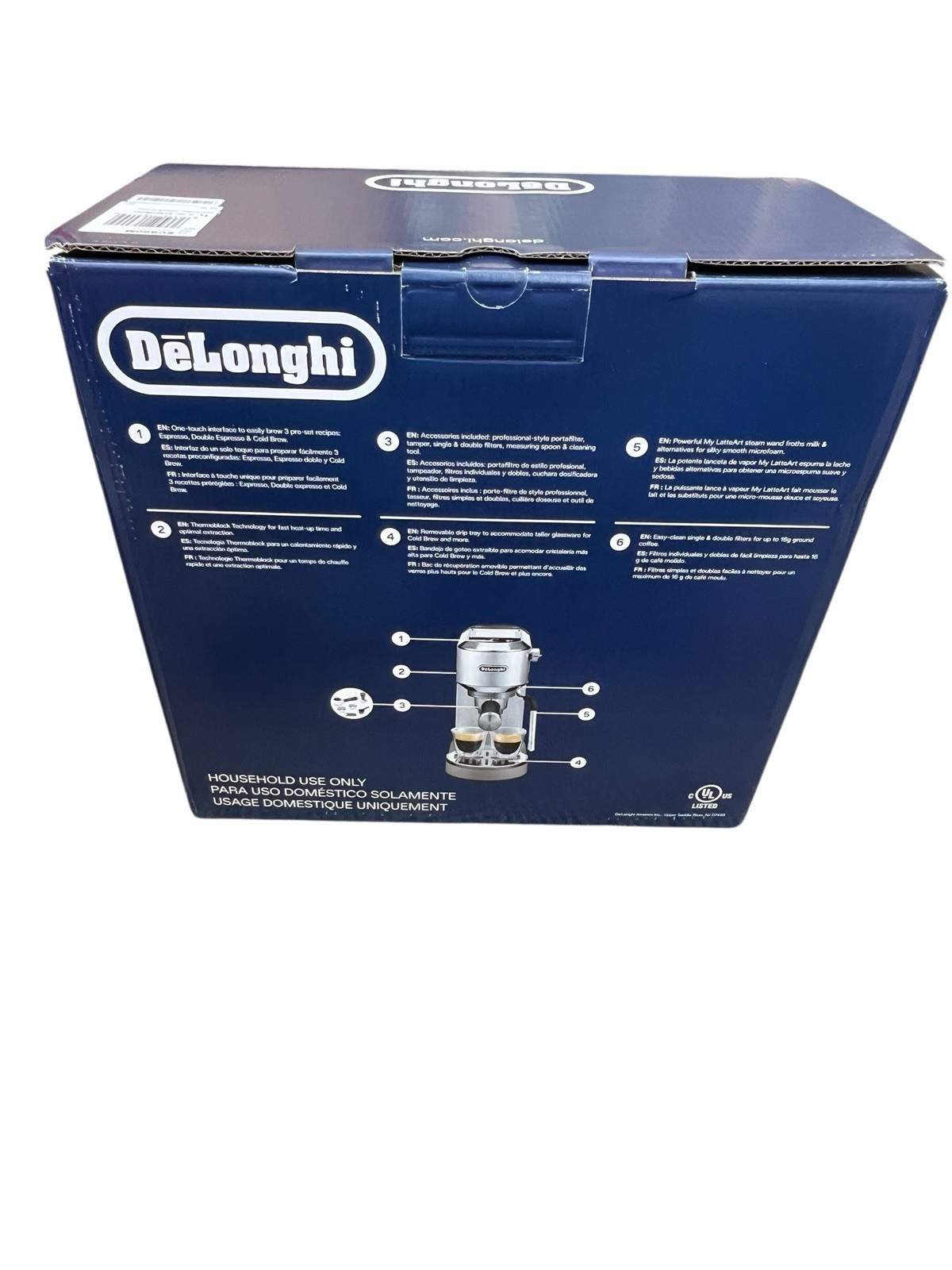 DeLonghi Dedica Duo EC890M Espresso Machine Cold Brew Coffee Maker New In Box gallery