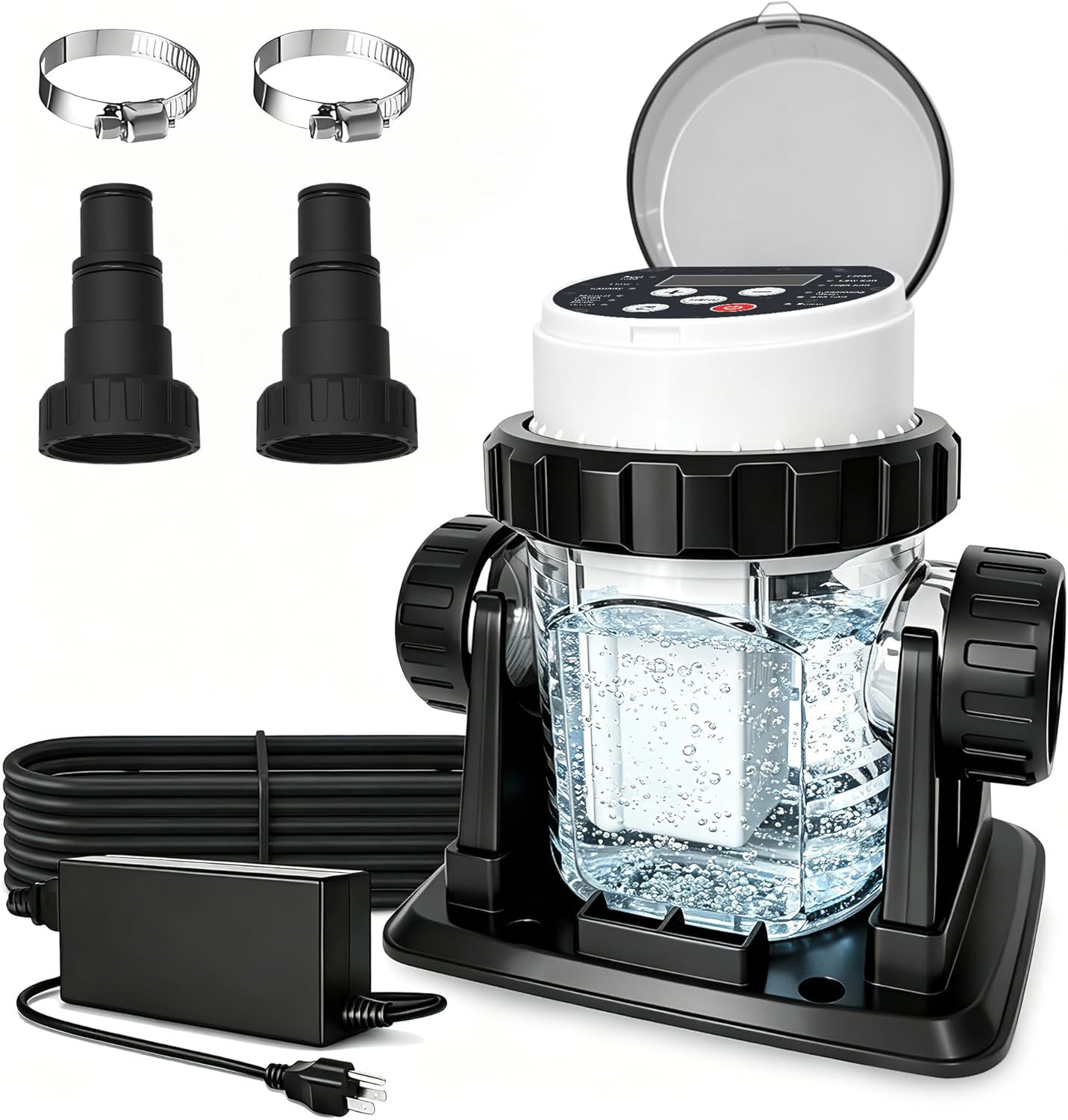 Smart Salt Water Chlorinator for Above Ground Pools up to 10,000 Gallons gallery