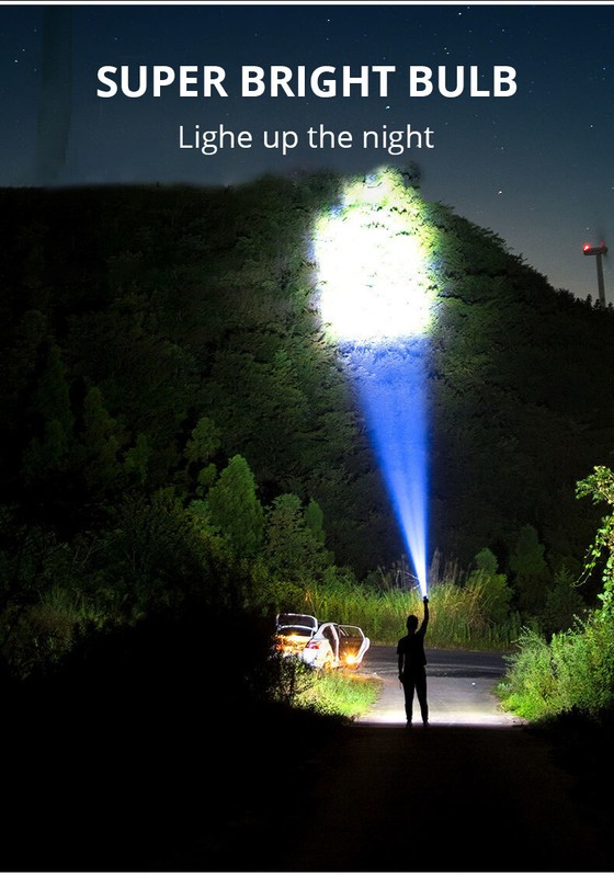 Super Bright LED Torch Flashlight Tactical Camping Outdoor Lamp USB Rechargeable gallery
