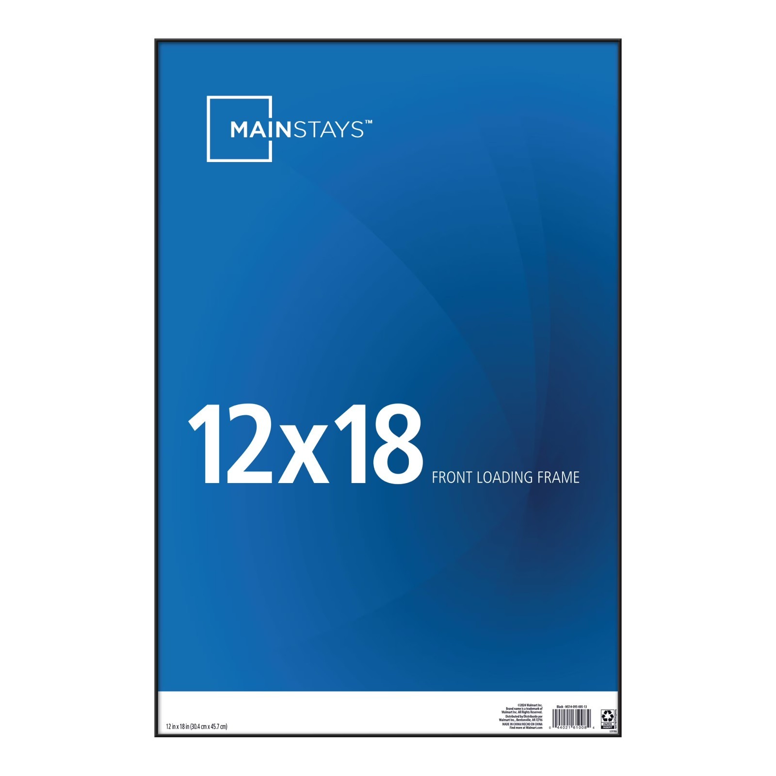 Mainstays – 12x18 Picture Frame – Black Front Loading Wall or Tabletop Photo Fra gallery