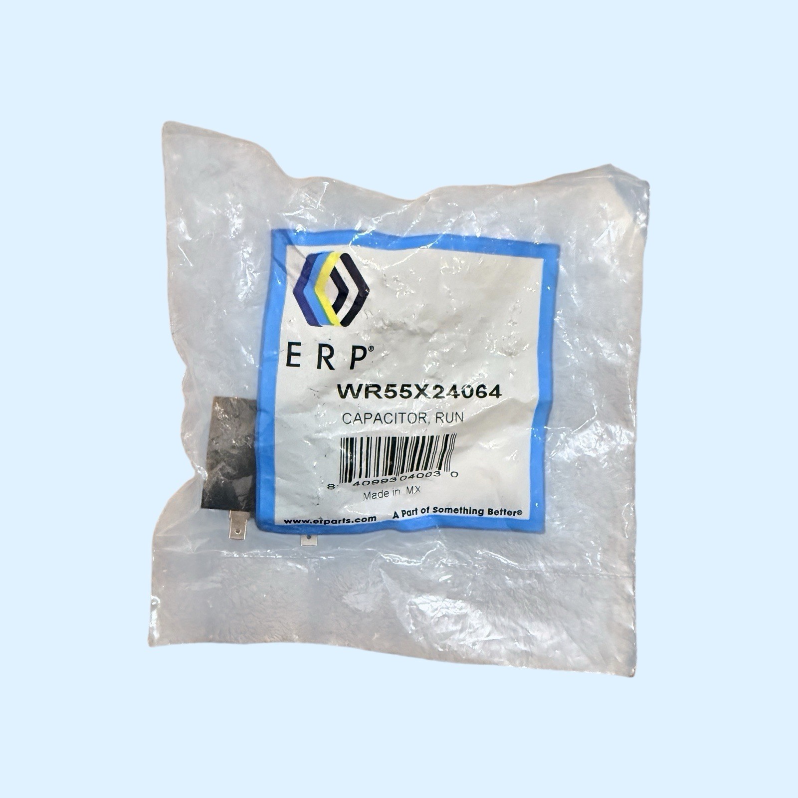 Refrigerator Run Capacitor 12uF 210 Volts By ERP For GE, Hotpoint, Haier NEW gallery