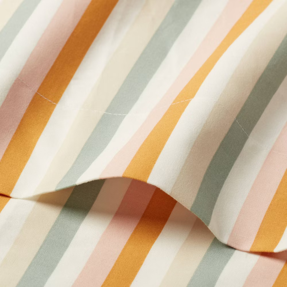 Queen Striped Cotton Kids' Sheet Set - Pillowfort gallery