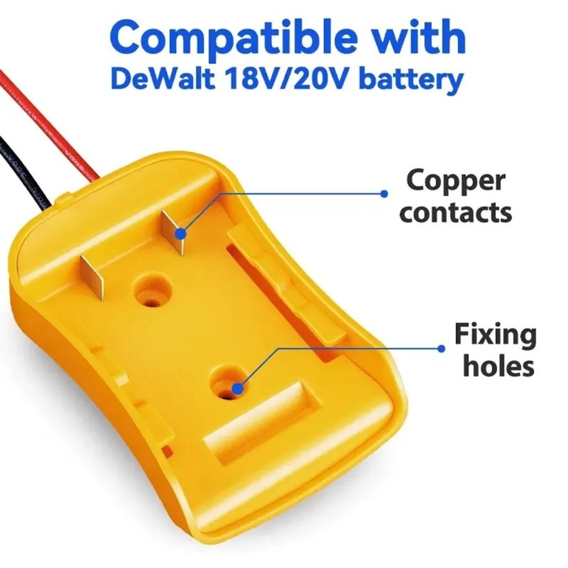 1x Battery Adapter Converter For Dewalt 18V/20V Max Battery Dock Power Connecto gallery