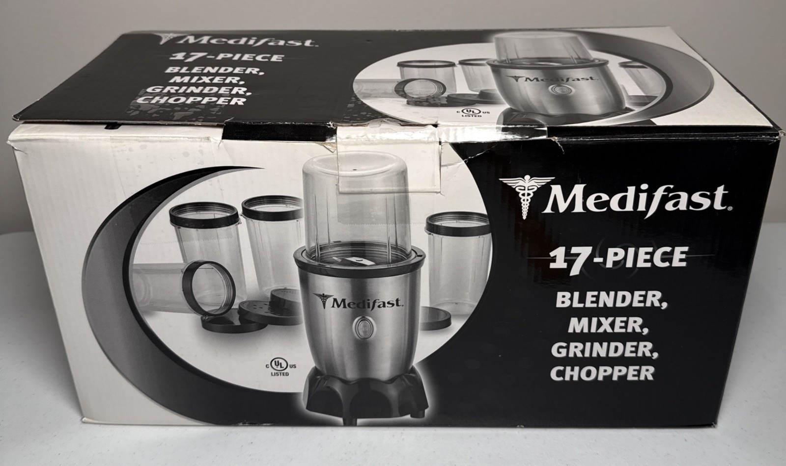 Medifast 16 Piece Blender, Mixer Grinder, Chopper, Open Box Includes Mugs Manual gallery