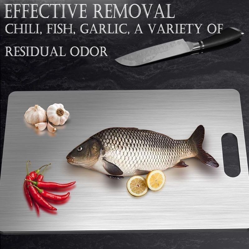 Titanium Cutting Board - 2025 New Upgrade 100% Pure Titanium Cutting 12"L x 9"W gallery