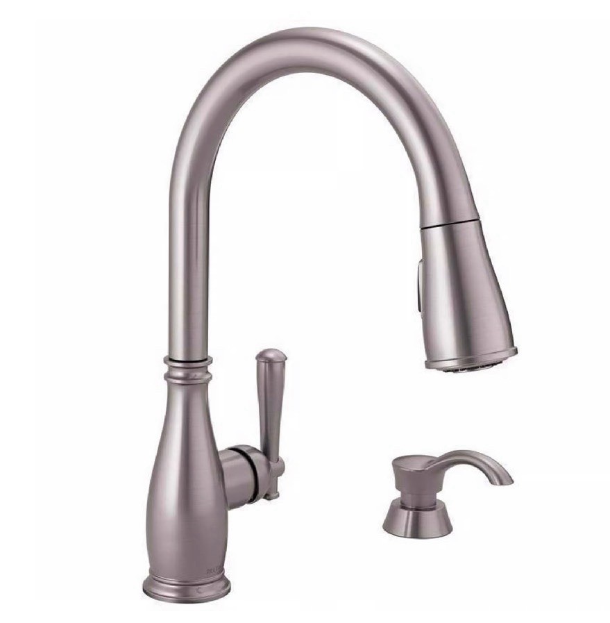 Delta Charmaine One Handle Stainless Steel Pull-Down Kitchen Faucet 19962Z-SSSD gallery
