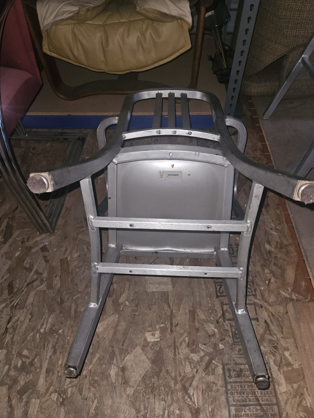 Authentic Emeco Navy Arm Chair in brushed aluminum Armchair 1006a gallery