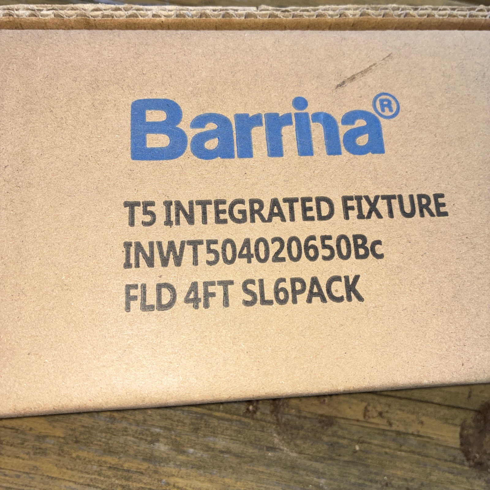 Barrina 6 Pack LED T5 Single Fixture, 4FT, 2200lm, 4000K Daylight Glow, 20W, gallery