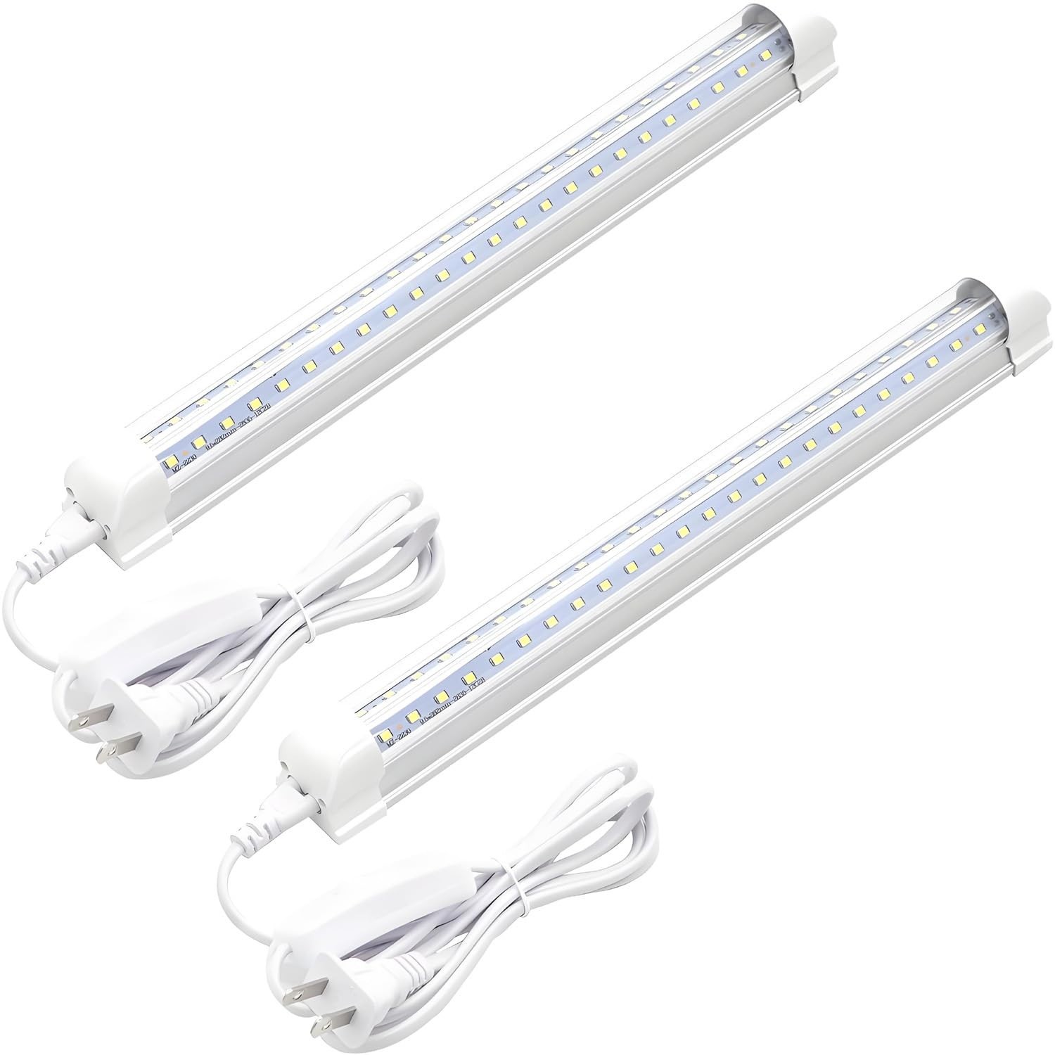 V-Shape LED Tube Light Fixture 1FT 1080lm 6000K White 9W Utility Ceiling Under C gallery