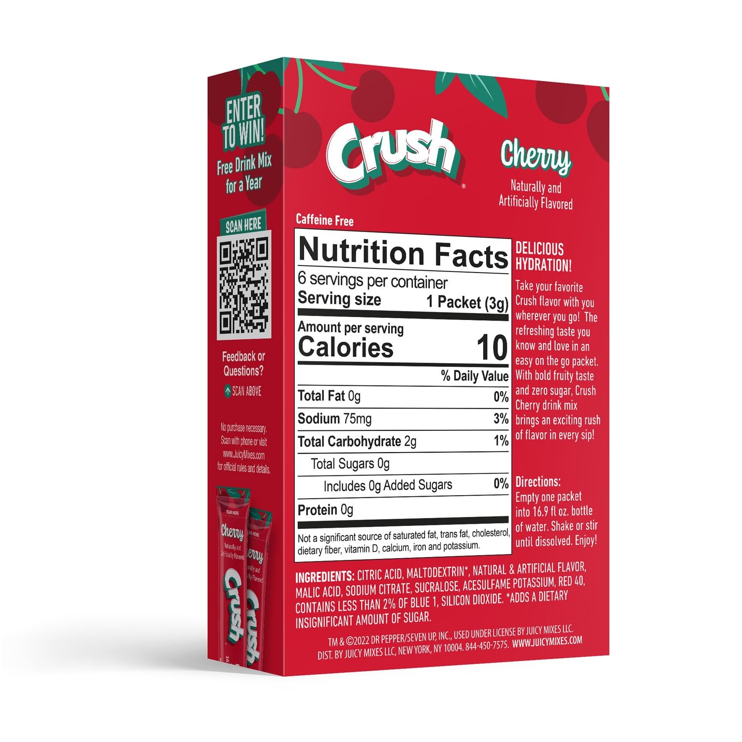 Crush- Powder Drink Mix - Sugar Free & Delicious 0.25 Ounce (Pack of 30) gallery