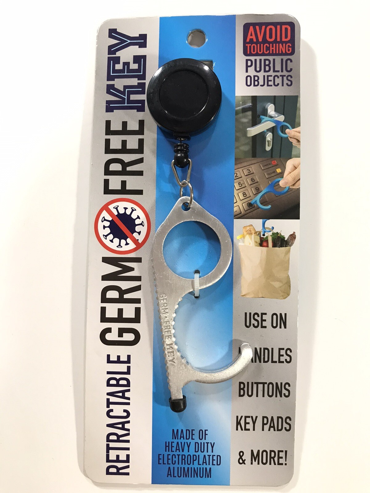 No Touch Door Opener & Contact Germ Free Key for Button & Key Pad Push FASTSHIP! gallery