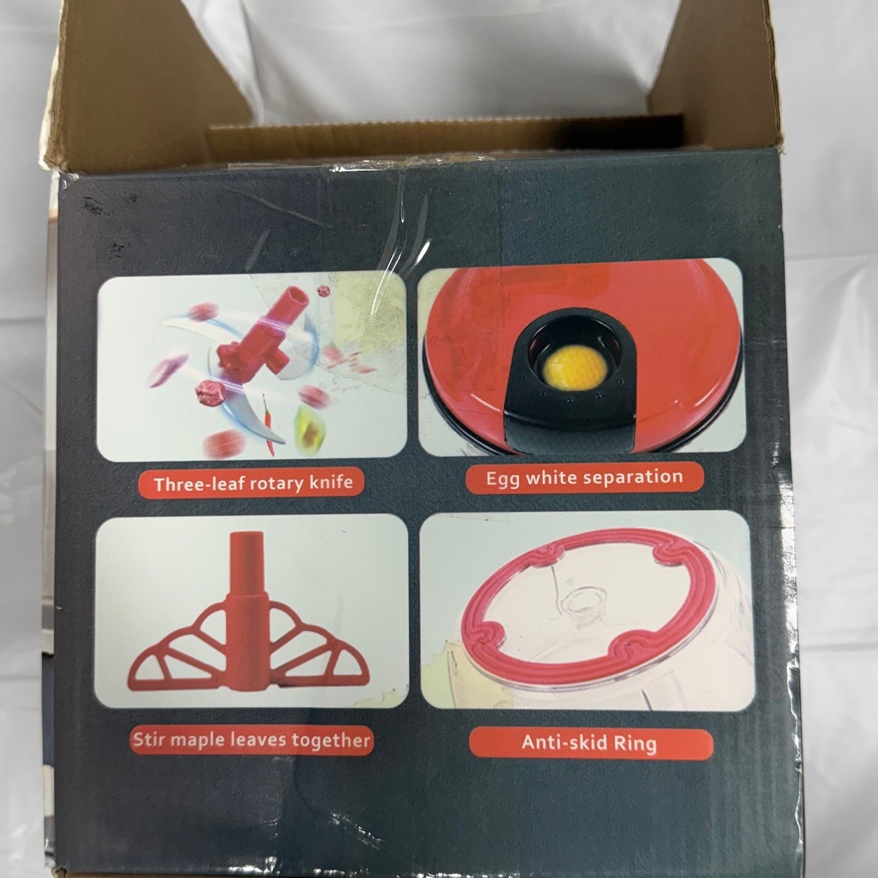 Manual Food Processor,8 Cup Hand Powered Crank Chopper,Mincer Blender with Cl... gallery