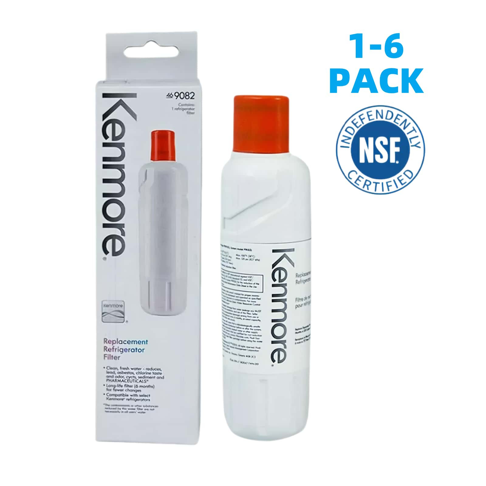 2/4/6Pack Kenmore 9082 Replacement Refrigerator Water Filter For 469082 9903 USA gallery
