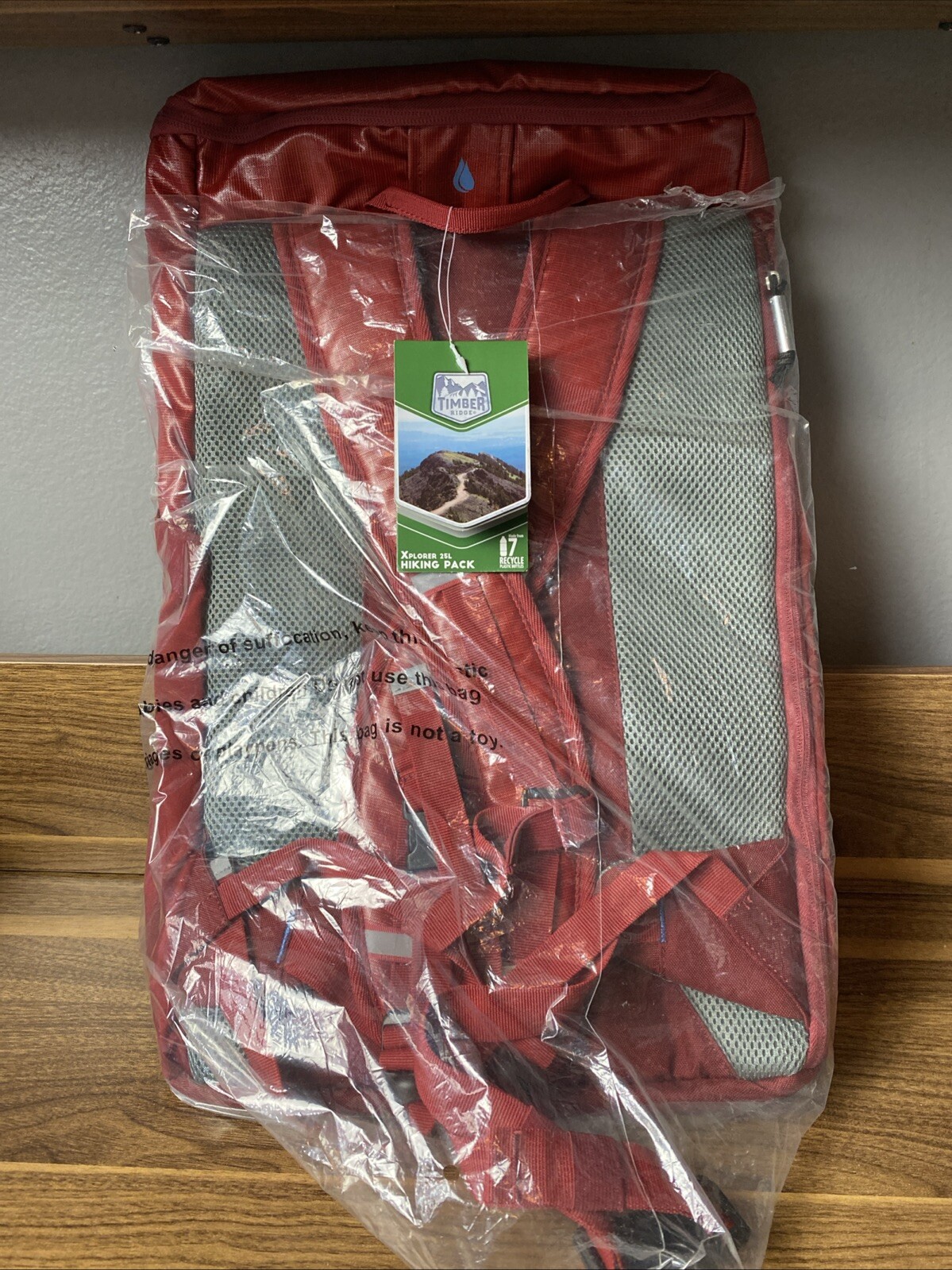 Timber Ridge Xplorer 25L Hiking Pack, Red