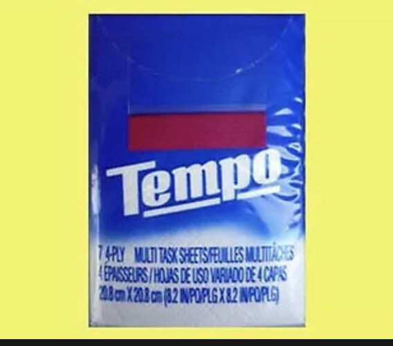 95 PACKS GENUINE TEMPO POCKET POCKETS PURSE SIZE TISSUE + FREE FAST SHIPPING gallery