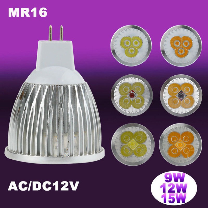 GU10 MR16 E27 E14 Led Bulb Spotlight 9W 12W 15W Dimmable Lamp for Home Lighting gallery