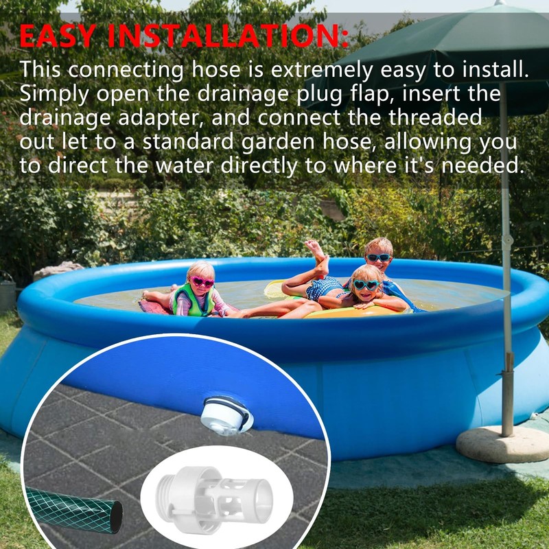 Intex Pool Drain Hose Adapter for Round Swimming Pools - Easy Connection gallery