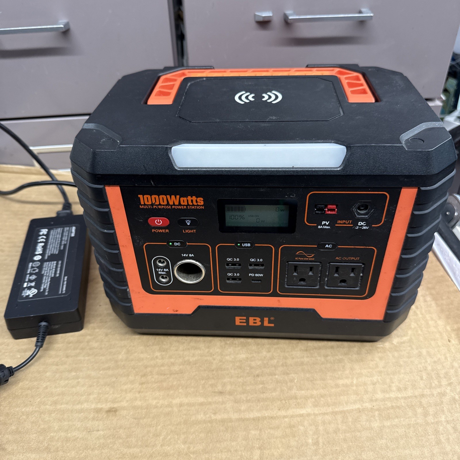 EBL 1000W Continuous Portable Power Station w/ Adapter gallery