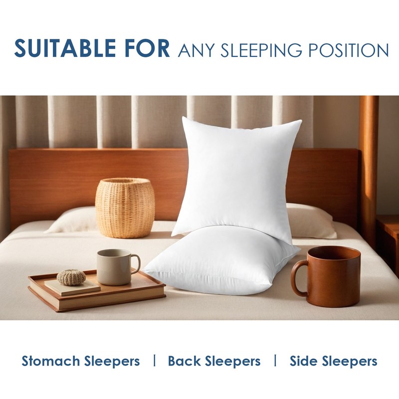 inserts. Filled with premium resilient polyester, they offer plush gallery