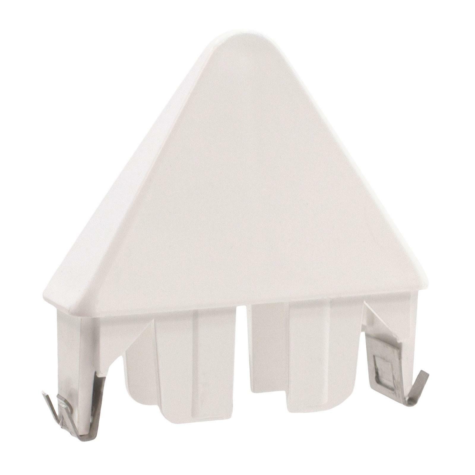 White 7/8 Inch x 3 Inch Vinyl Sharp Point Picket Fence Caps Pack of 6 gallery