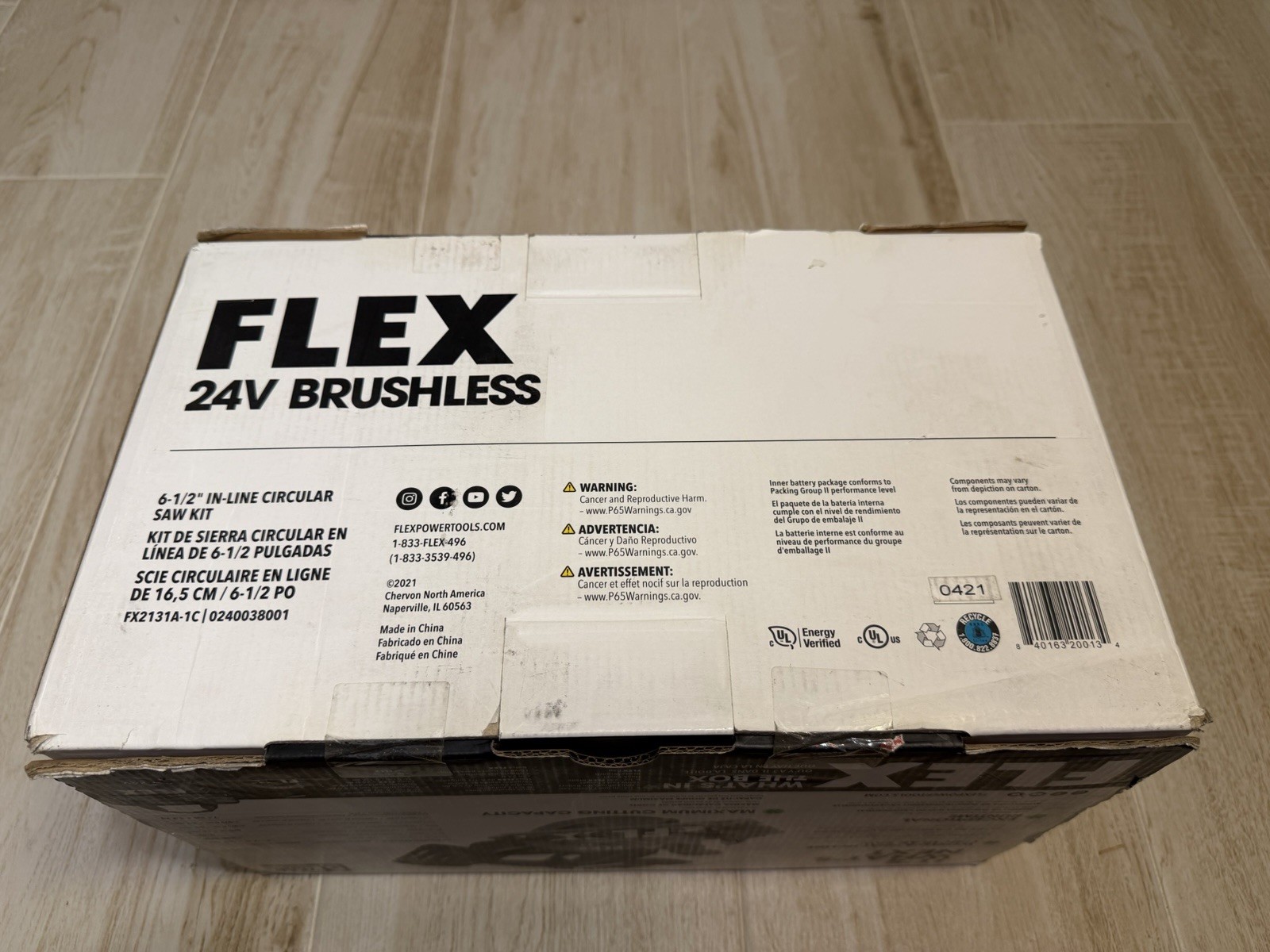 NEW FLEX 24V Brushless Cordless 6.5" In-Line Circular Saw Kit w/Fast Charger/5Ah gallery