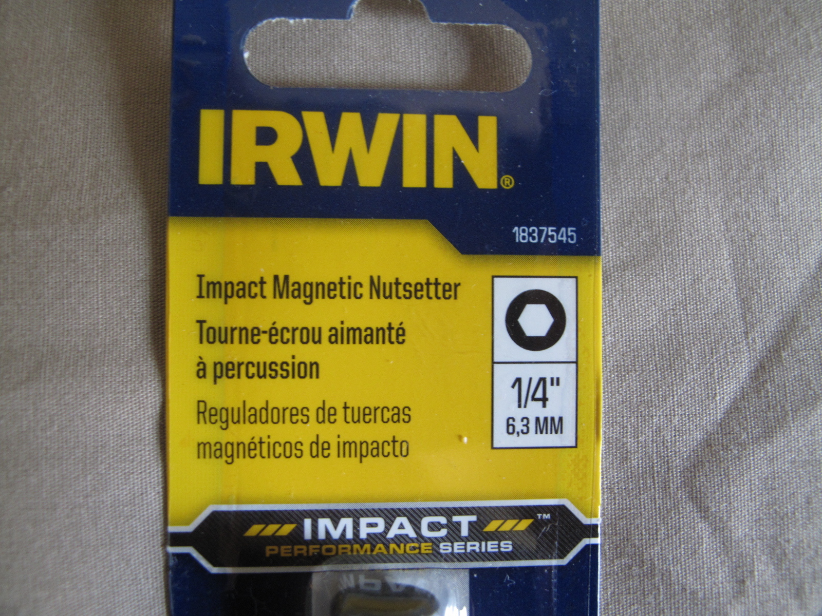 (10) NEW Irwin 1/4" Impact Hex Drive Magnetic Nutsetter 1837545 2-9/16" gallery