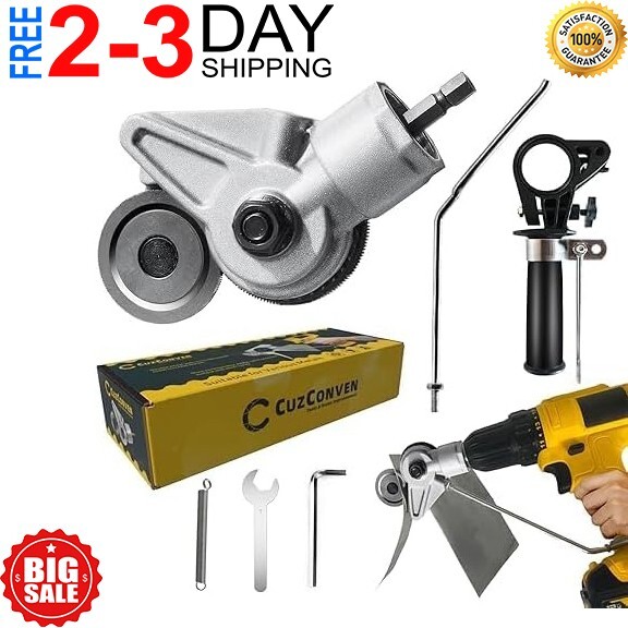 Drill Cut Pro Metal Cutting Adapter Sheet Metal Cutter Drill Attachment Electric gallery